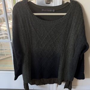 Women's Black and Gray Sweater